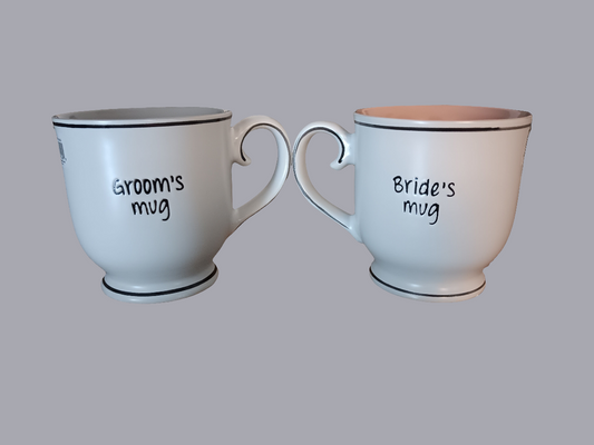GROOM & BRIDE MUG SET